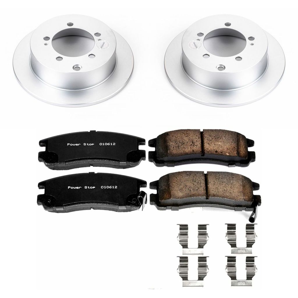 PowerStop CRK1203 - Z17 Geomet Coated Rotor and Low Dust Brake Pad Kit