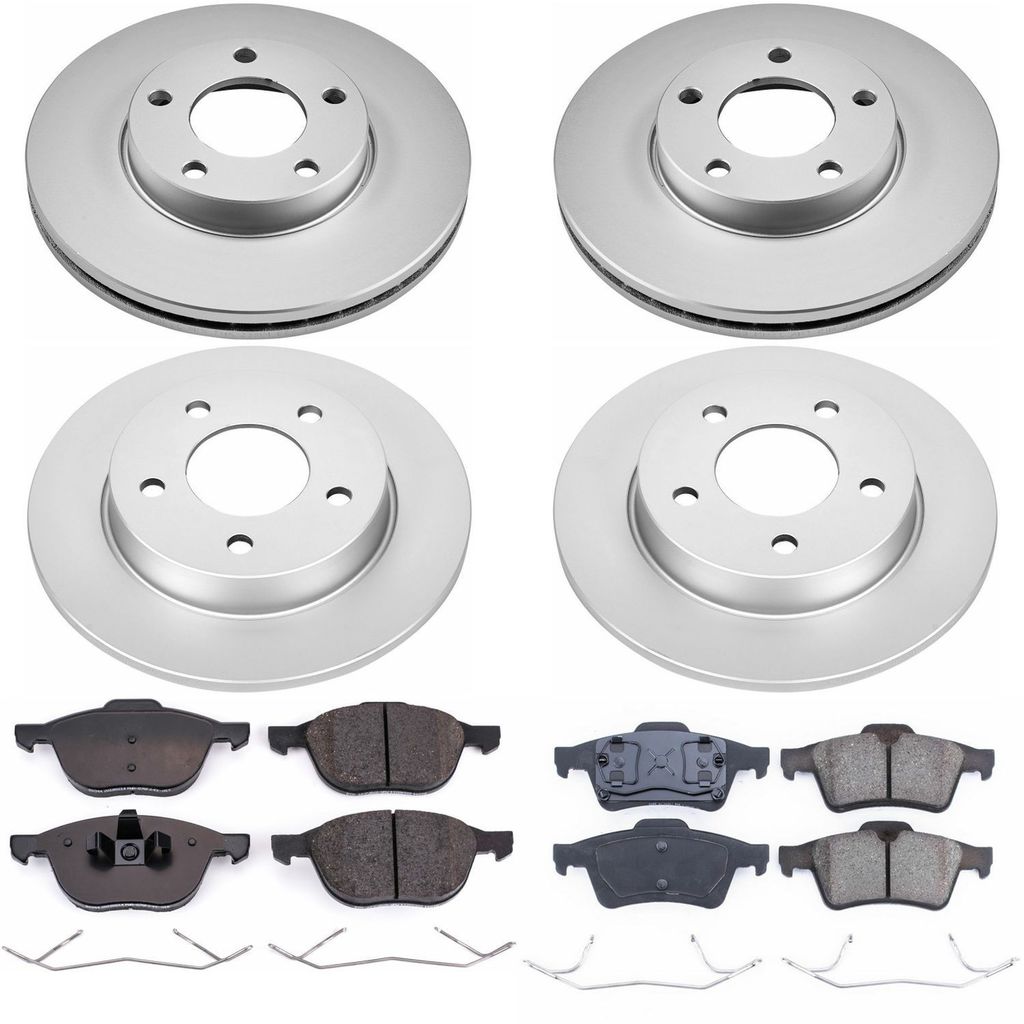 PowerStop CRK122 - Z17 Geomet Coated Rotor and Low Dust Brake Pad Kit