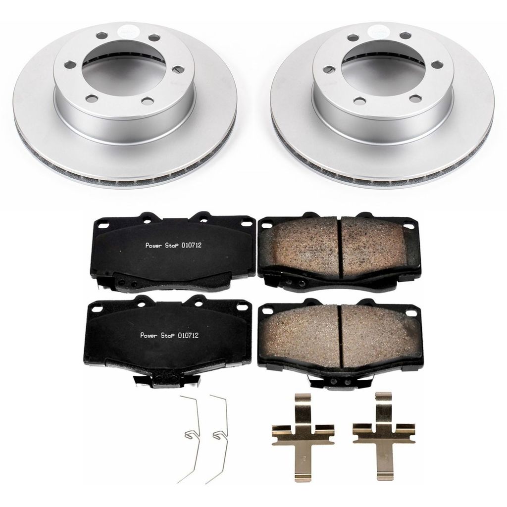 PowerStop CRK1233 - Z17 Geomet Coated Rotor and Low Dust Brake Pad Kit