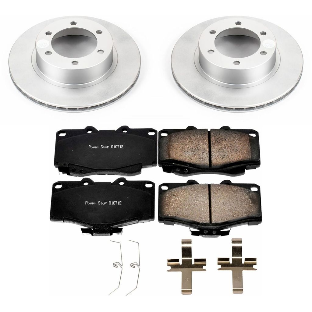 PowerStop CRK1236 - Z17 Geomet Coated Rotor and Low Dust Brake Pad Kit