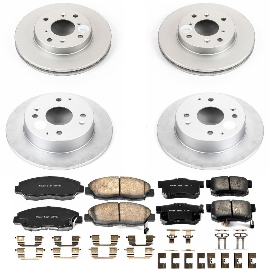 PowerStop CRK1240 - Z17 Geomet Coated Rotor and Low Dust Brake Pad Kit