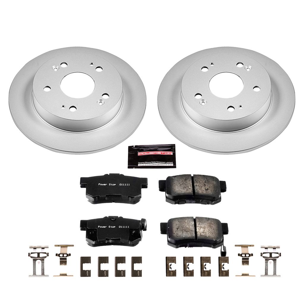 PowerStop CRK1243 - Z17 Geomet Coated Rotor and Low Dust Brake Pad Kit