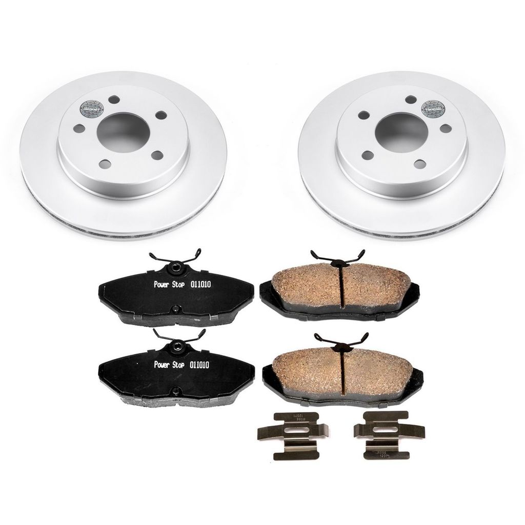 PowerStop CRK1297 - Z17 Geomet Coated Rotor and Low Dust Brake Pad Kit