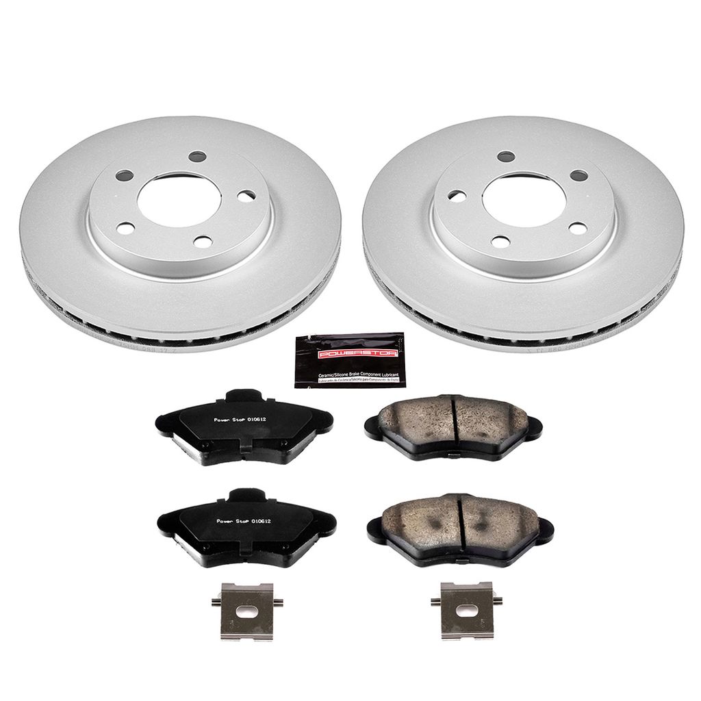 Z17 Geomet Coated Rotor and Low Dust Brake Pad Kit