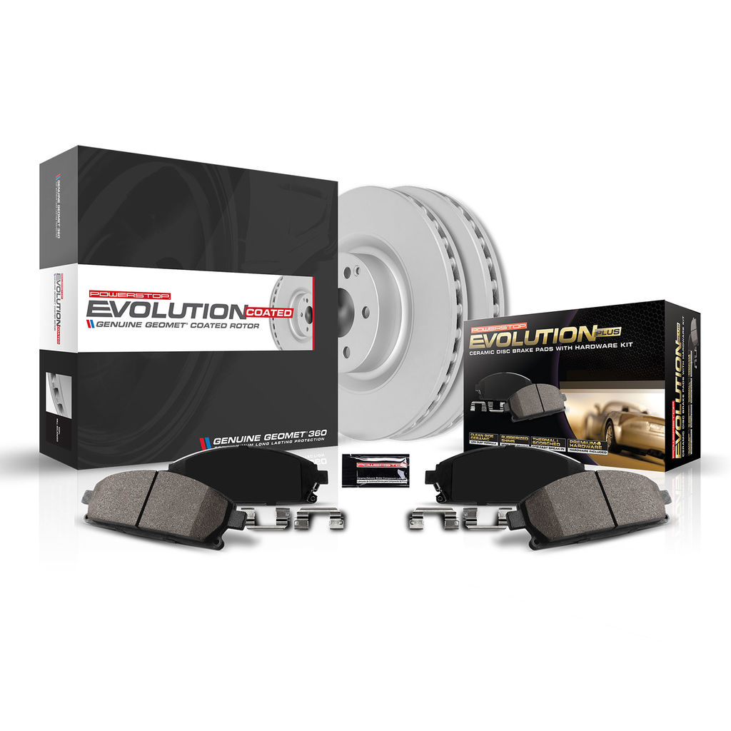 PowerStop CRK131 - Z17 Geomet Coated Rotor and Low Dust Brake Pad Kit