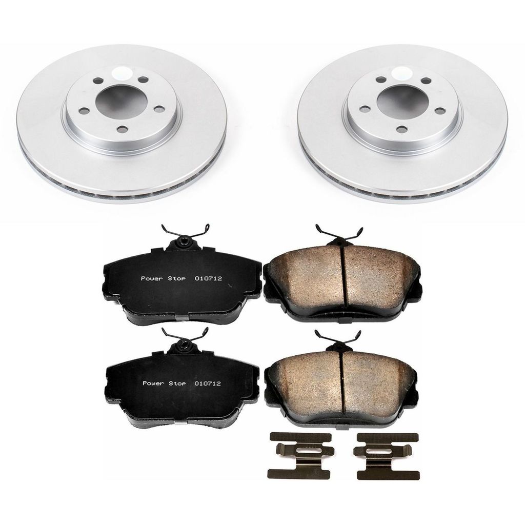 PowerStop CRK1318 - Z17 Geomet Coated Rotor and Low Dust Brake Pad Kit