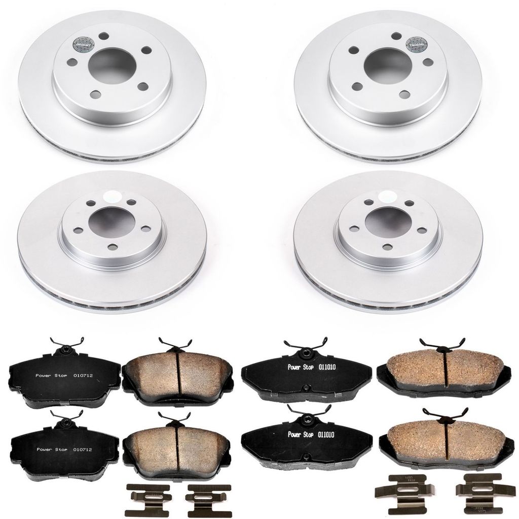 PowerStop CRK1319 - Z17 Geomet Coated Rotor and Low Dust Brake Pad Kit