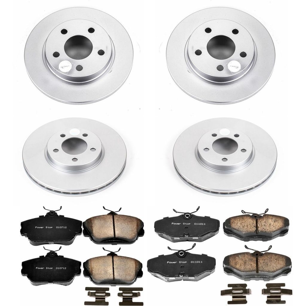 PowerStop CRK1320 - Z17 Geomet Coated Rotor and Low Dust Brake Pad Kit