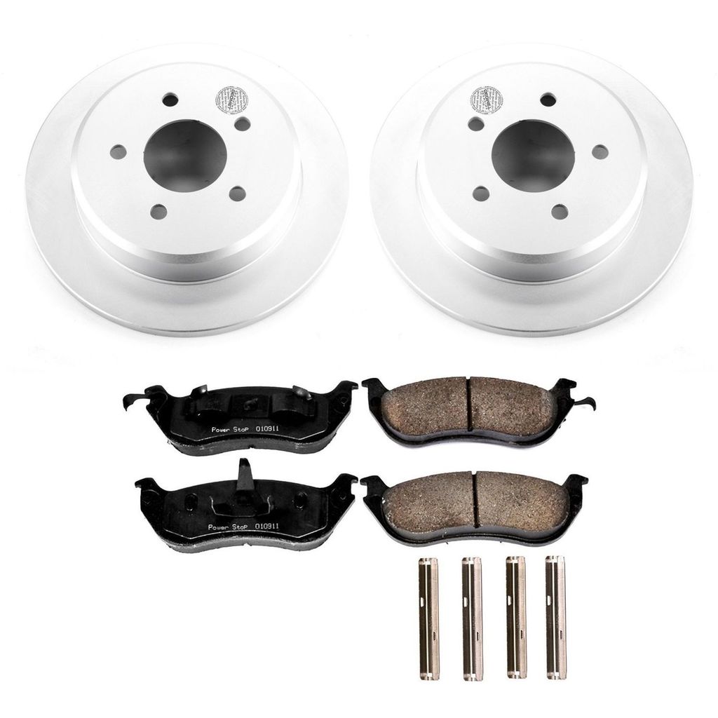 PowerStop CRK1331 - Z17 Geomet Coated Rotor and Low Dust Brake Pad Kit