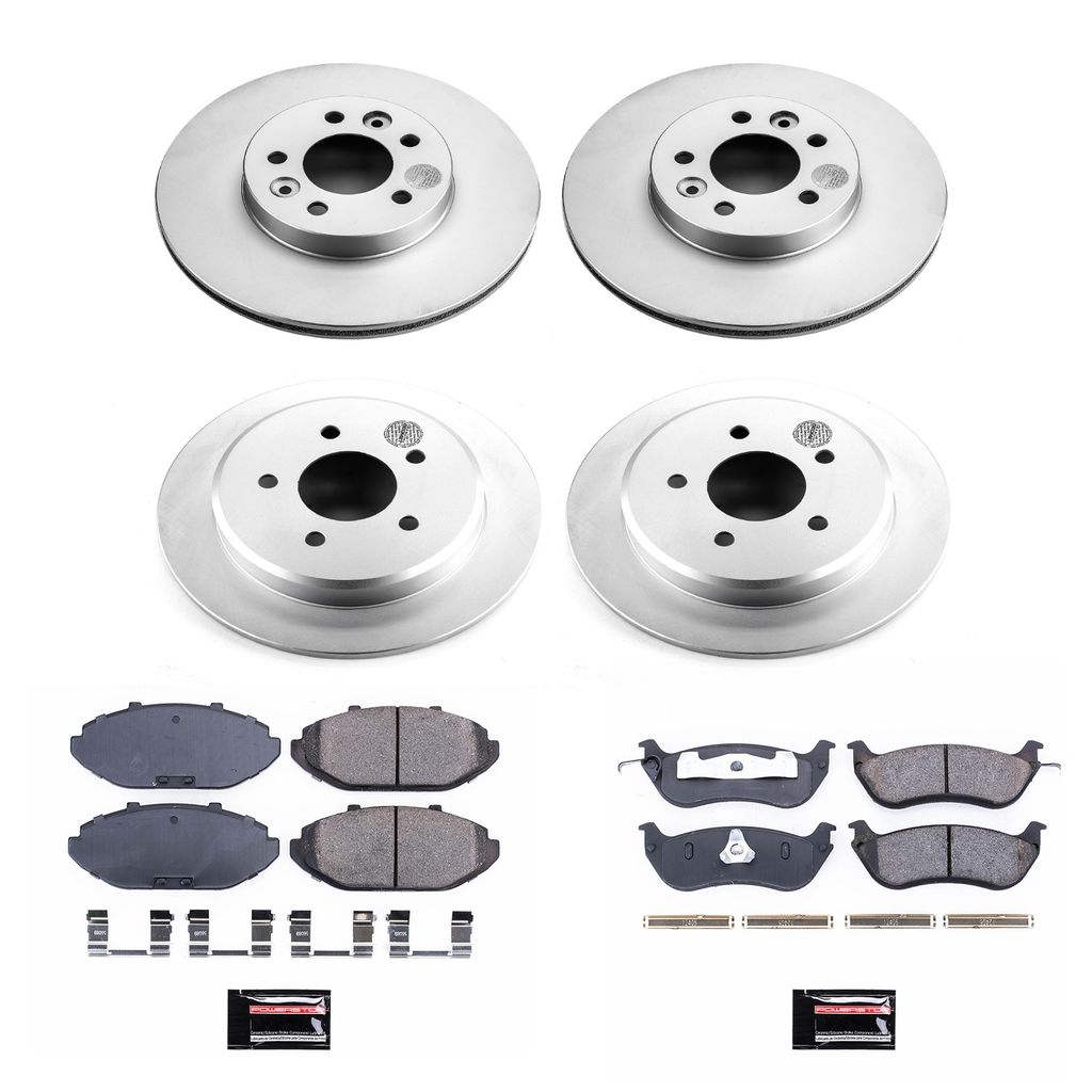 PowerStop CRK1336 - Z17 Geomet Coated Rotor and Low Dust Brake Pad Kit