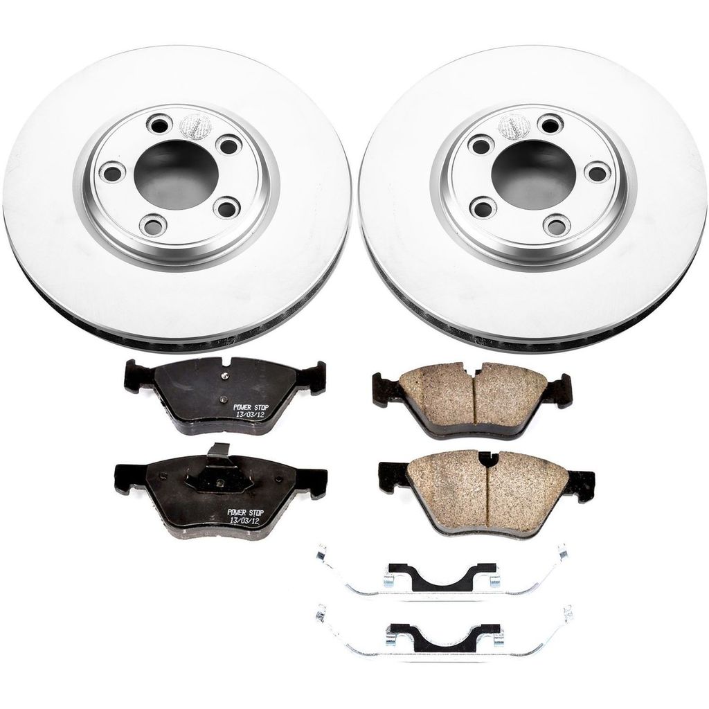 PowerStop CRK1349 - Z17 Geomet Coated Rotor and Low Dust Brake Pad Kit