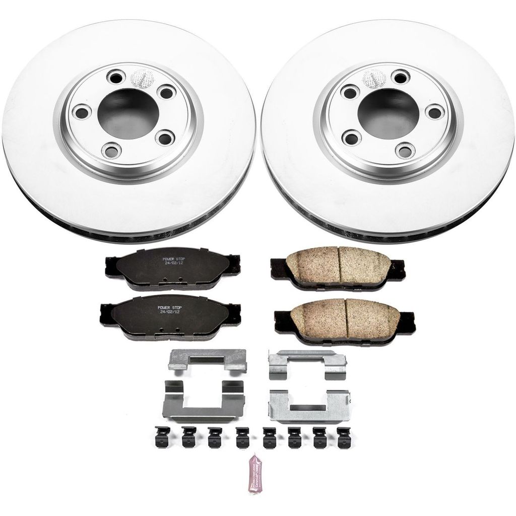 PowerStop CRK1351 - Z17 Geomet Coated Rotor and Low Dust Brake Pad Kit