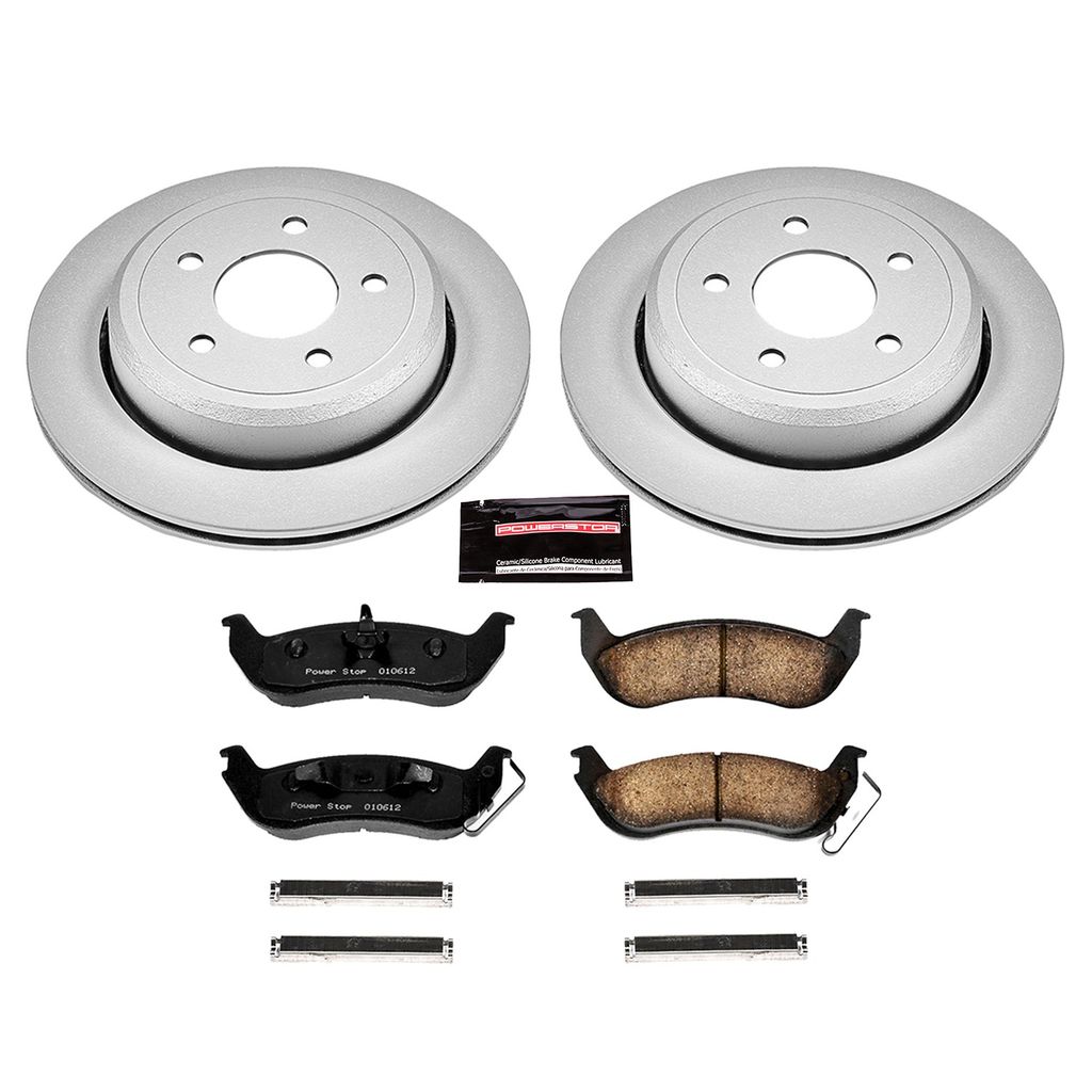 Z17 Geomet Coated Rotor and Low Dust Brake Pad Kit