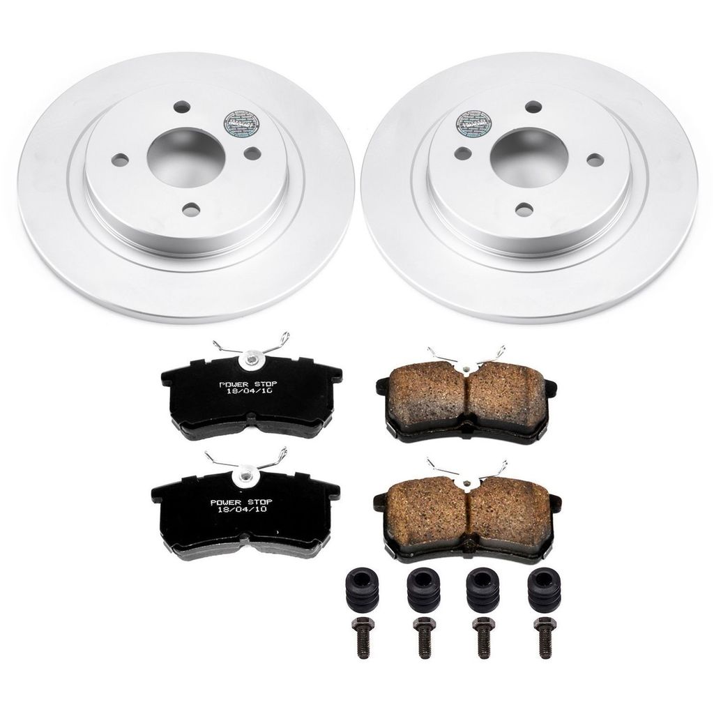 PowerStop CRK1376 - Z17 Geomet Coated Rotor and Low Dust Brake Pad Kit