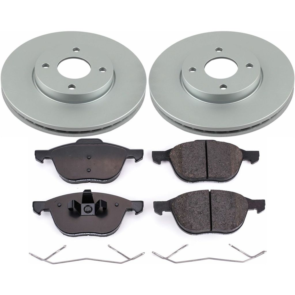 PowerStop CRK1377 - Z17 Geomet Coated Rotor and Low Dust Brake Pad Kit