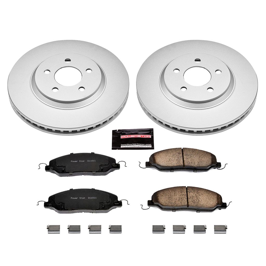 Z17 Geomet Coated Rotor and Low Dust Brake Pad Kit