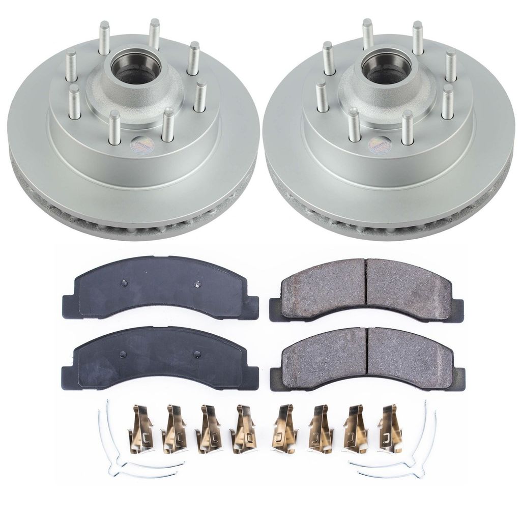 PowerStop CRK1392 - Z17 Geomet Coated Rotor and Low Dust Brake Pad Kit