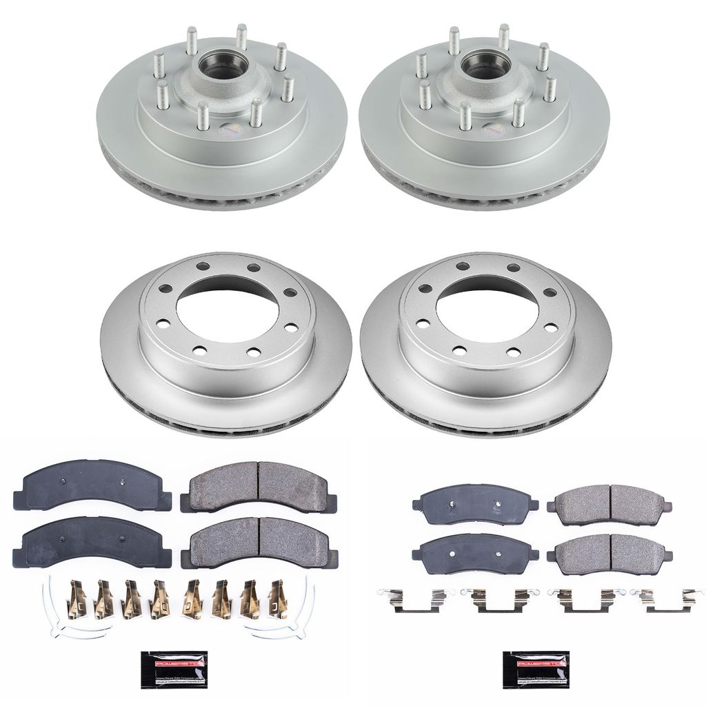 PowerStop CRK1393 - Z17 Geomet Coated Rotor and Low Dust Brake Pad Kit