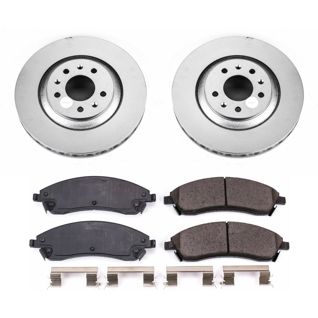 PowerStop CRK1429 - Z17 Geomet Coated Rotor and Low Dust Brake Pad Kit
