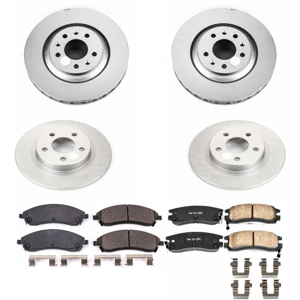 PowerStop CRK1431 - Z17 Geomet Coated Rotor and Low Dust Brake Pad Kit