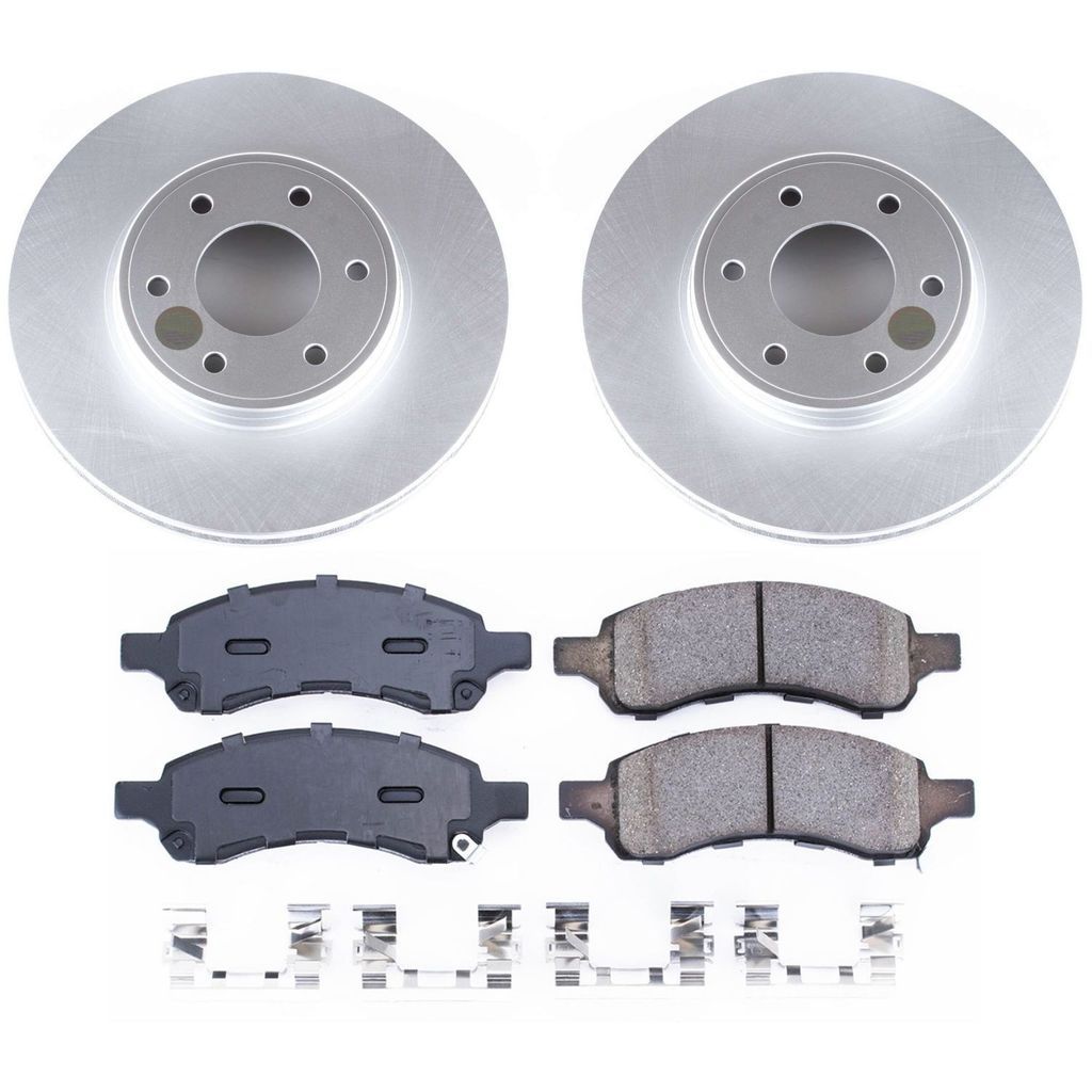 PowerStop CRK1453 - Z17 Geomet Coated Rotor and Low Dust Brake Pad Kit