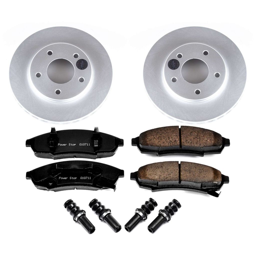 PowerStop CRK1498 - Z17 Geomet Coated Rotor and Low Dust Brake Pad Kit