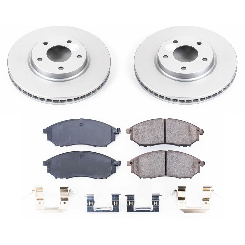 PowerStop CRK152 - Z17 Geomet Coated Rotor and Low Dust Brake Pad Kit