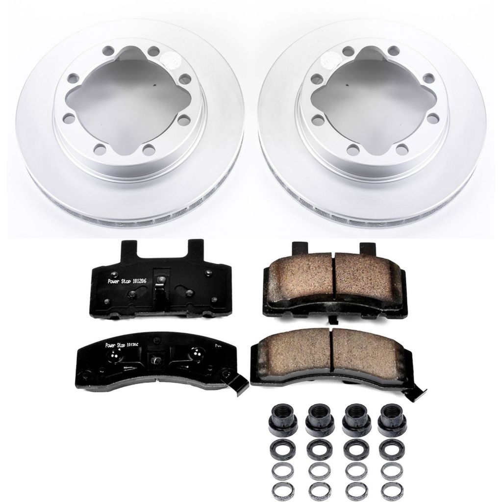 PowerStop CRK1524 - Z17 Geomet Coated Rotor and Low Dust Brake Pad Kit
