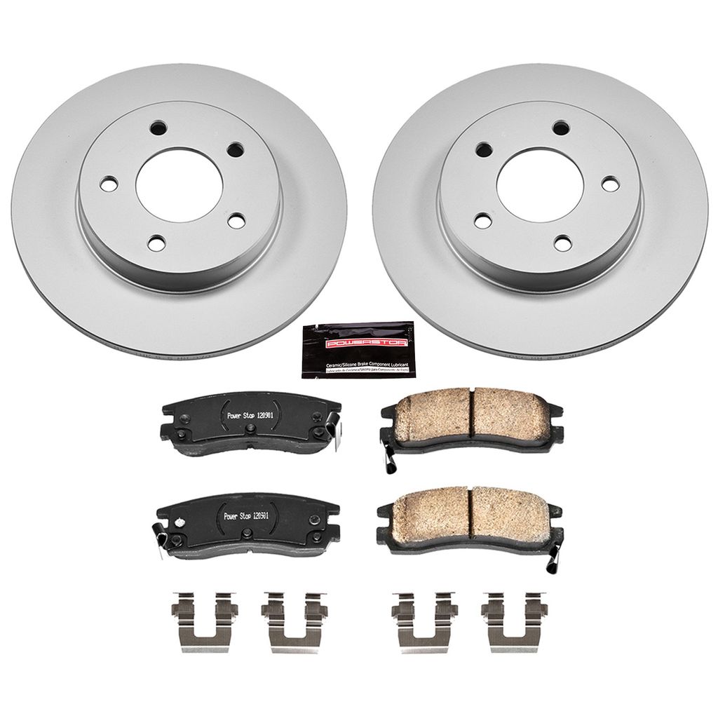 PowerStop CRK1526 - Z17 Geomet Coated Rotor and Low Dust Brake Pad Kit
