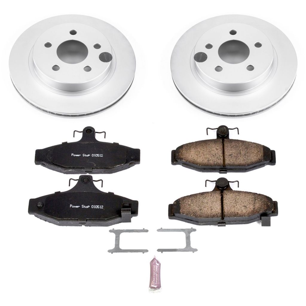 PowerStop CRK1531 - Z17 Geomet Coated Rotor and Low Dust Brake Pad Kit