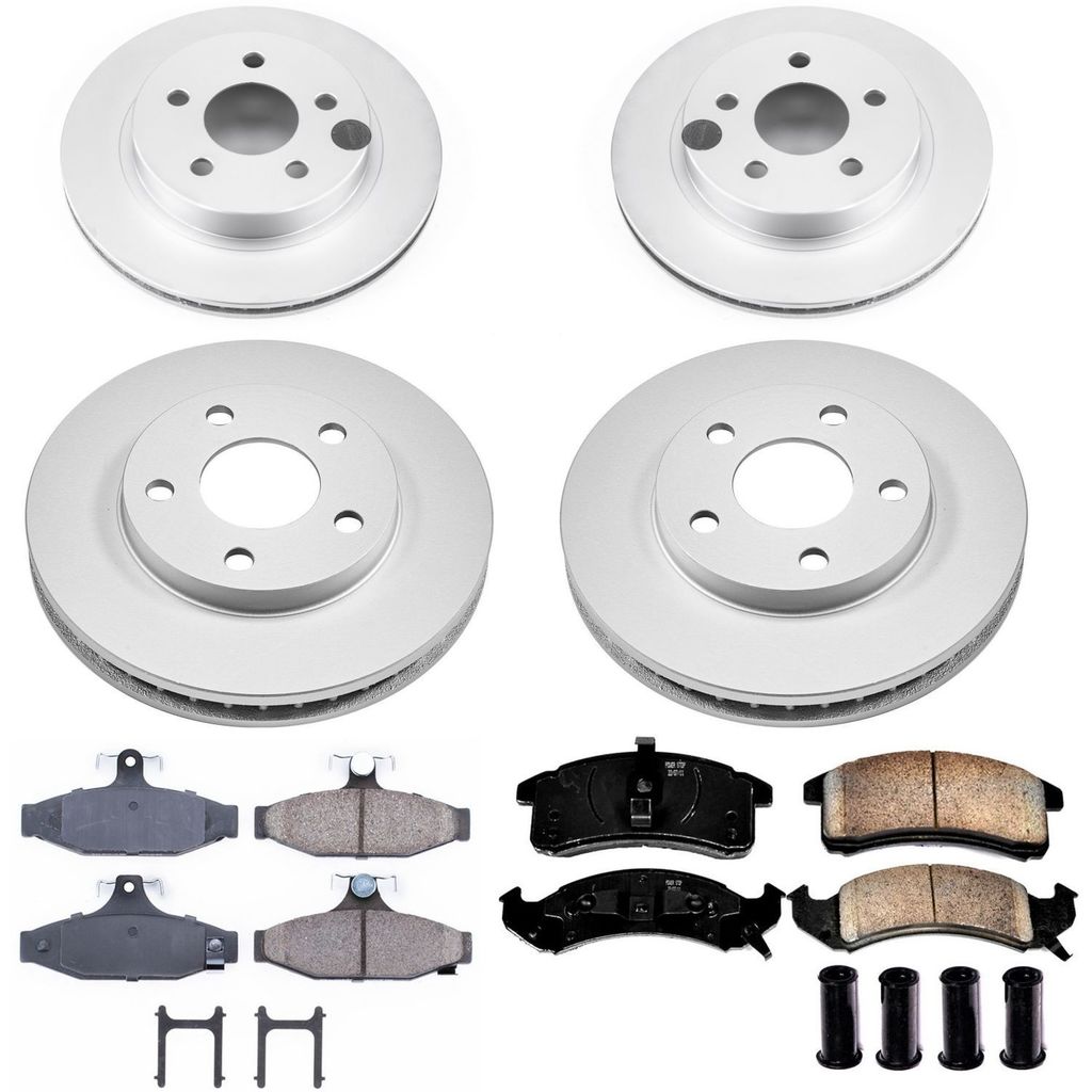 PowerStop CRK1533 - Z17 Geomet Coated Rotor and Low Dust Brake Pad Kit
