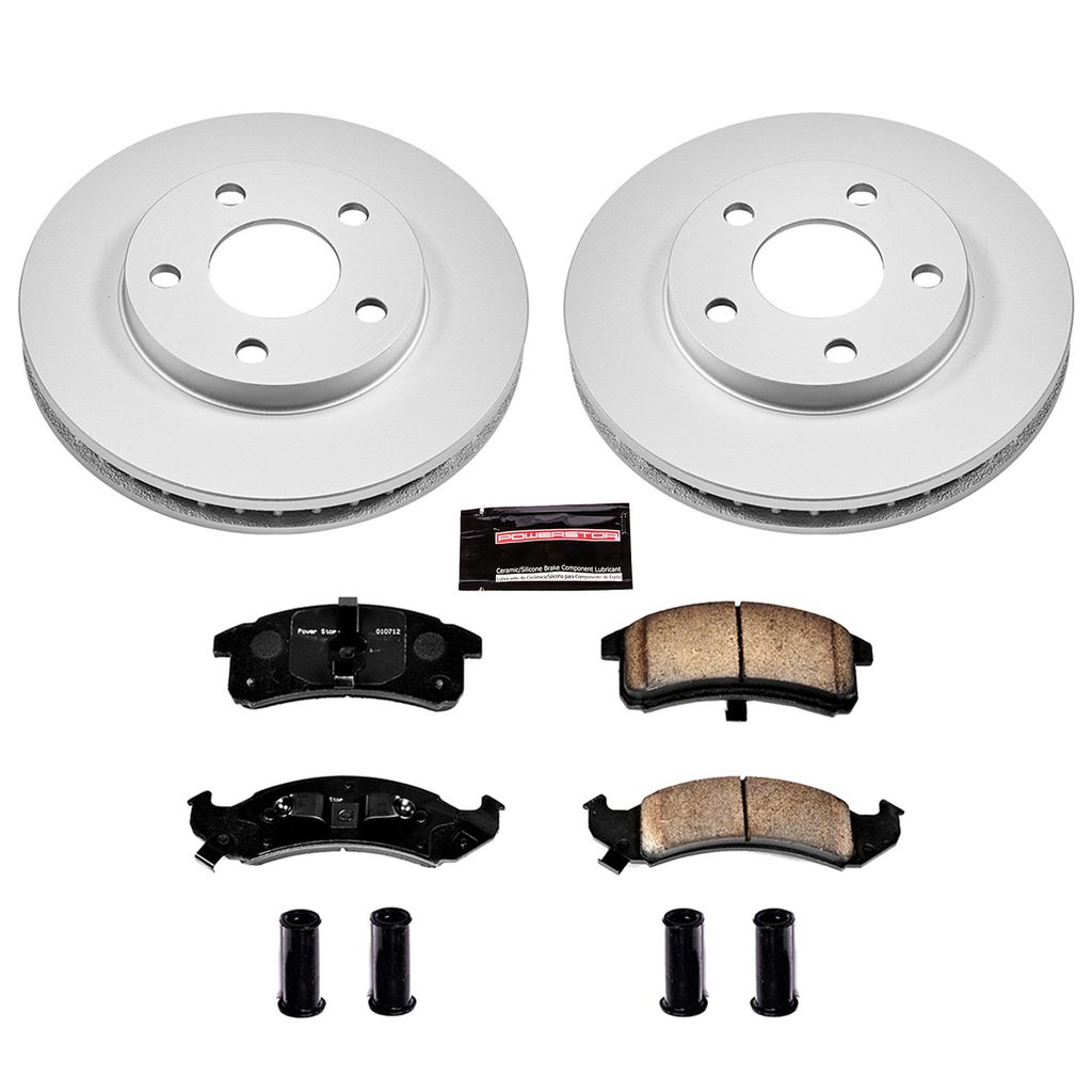 PowerStop CRK1534 - Z17 Geomet Coated Rotor and Low Dust Brake Pad Kit