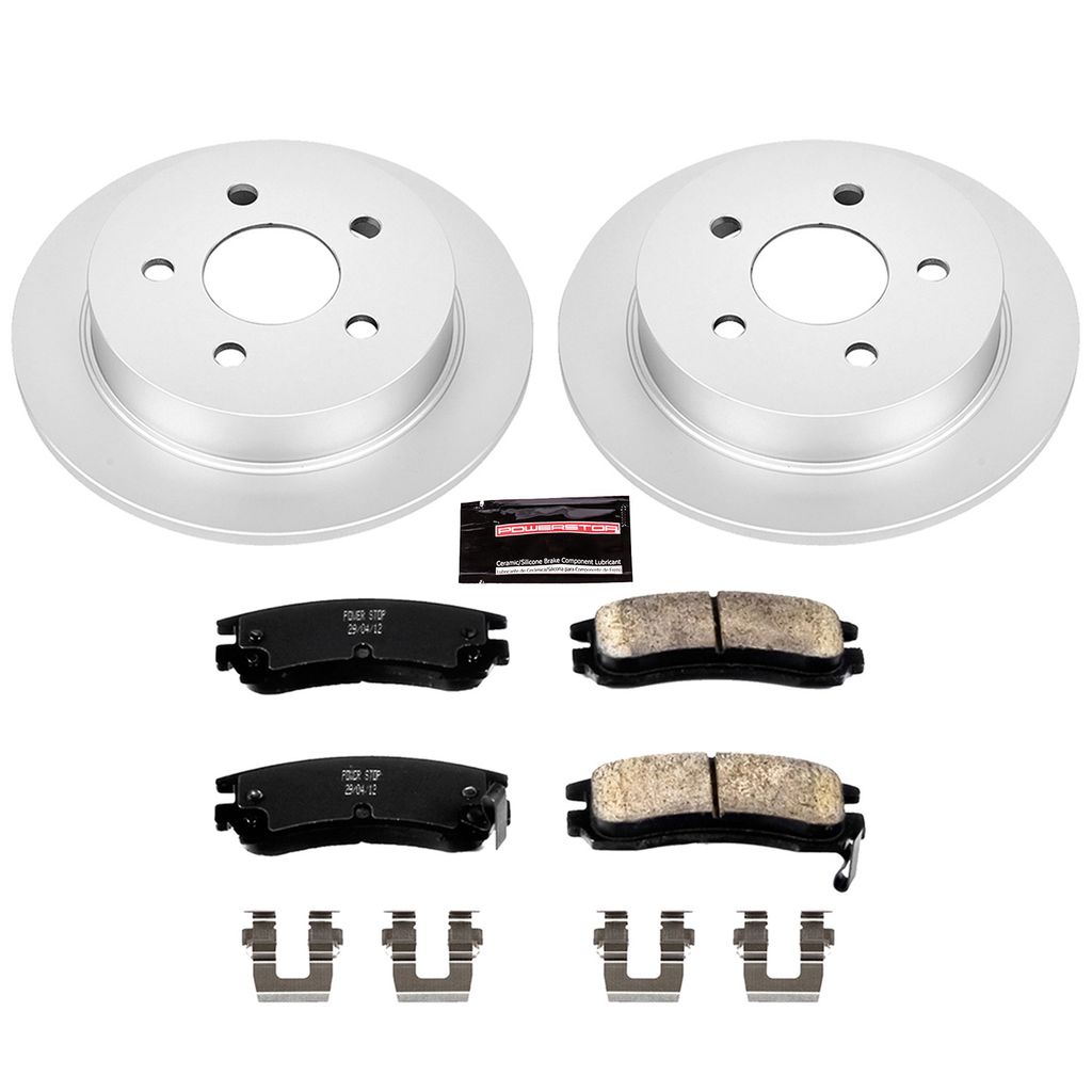 Z17 Geomet Coated Rotor and Low Dust Brake Pad Kit