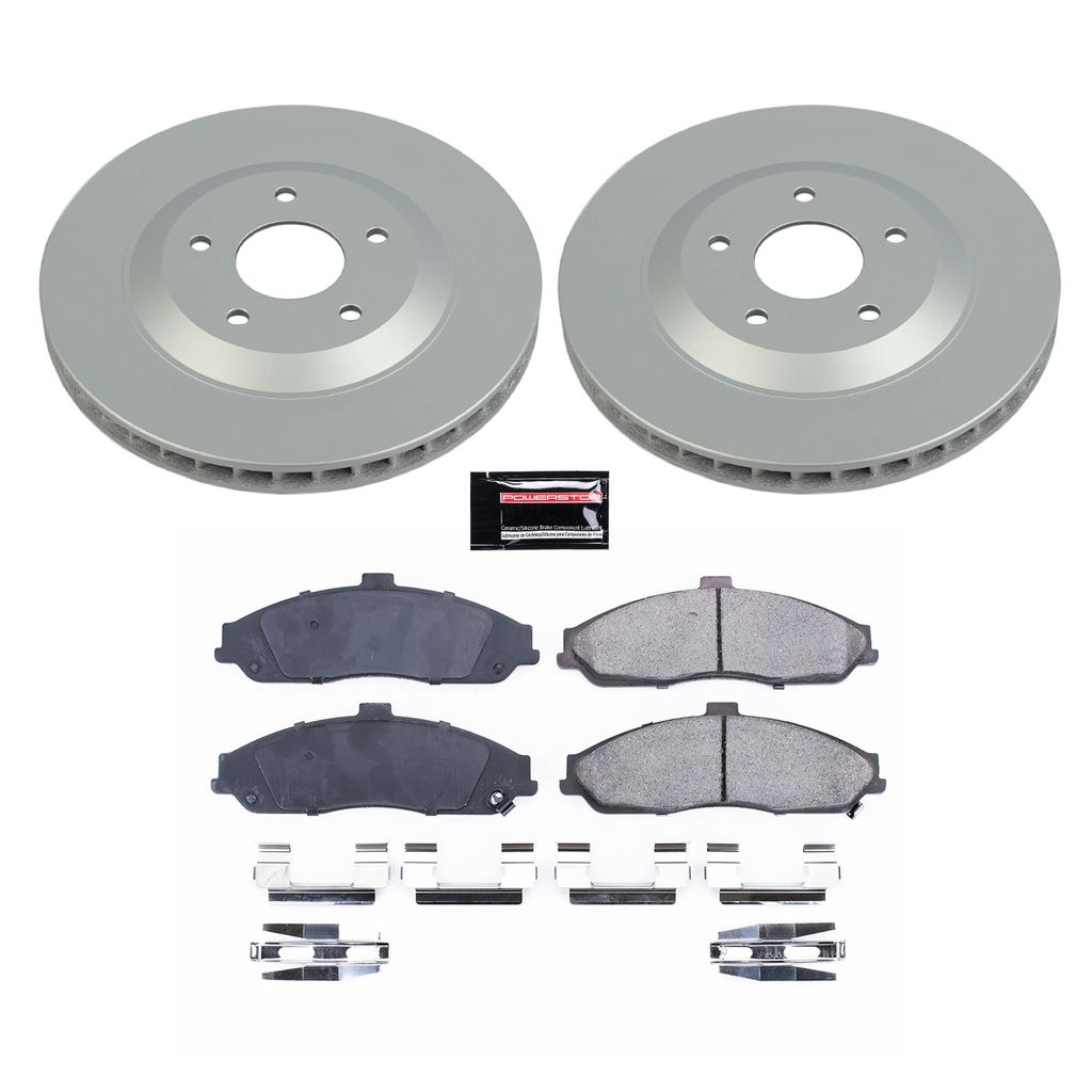 PowerStop CRK1559 - Z17 Geomet Coated Rotor and Low Dust Brake Pad Kit