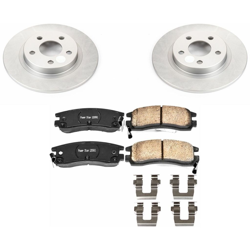 Z17 Geomet Coated Rotor and Low Dust Brake Pad Kit
