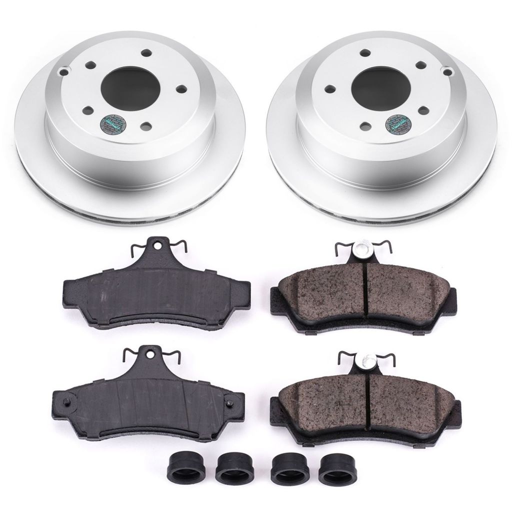 PowerStop CRK1601 - Z17 Geomet Coated Rotor and Low Dust Brake Pad Kit