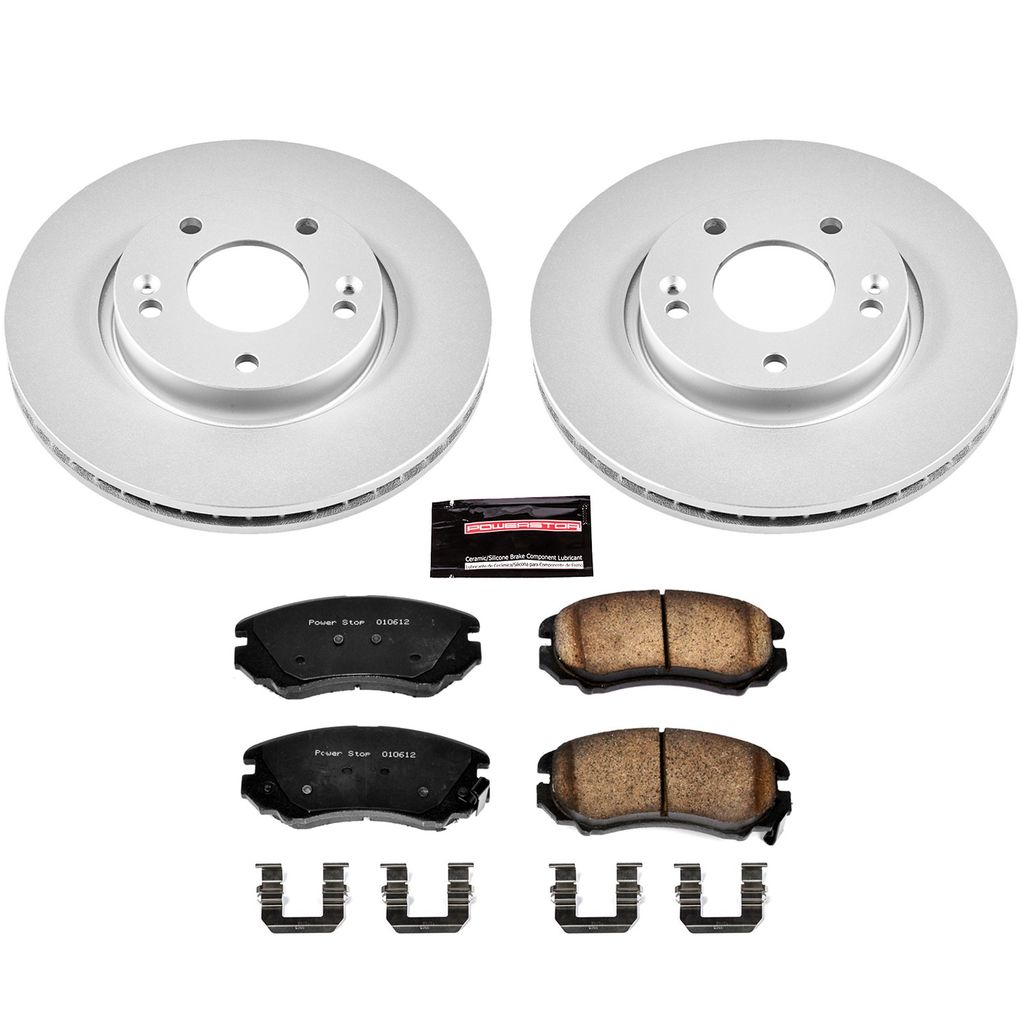 Z17 Geomet Coated Rotor and Low Dust Brake Pad Kit