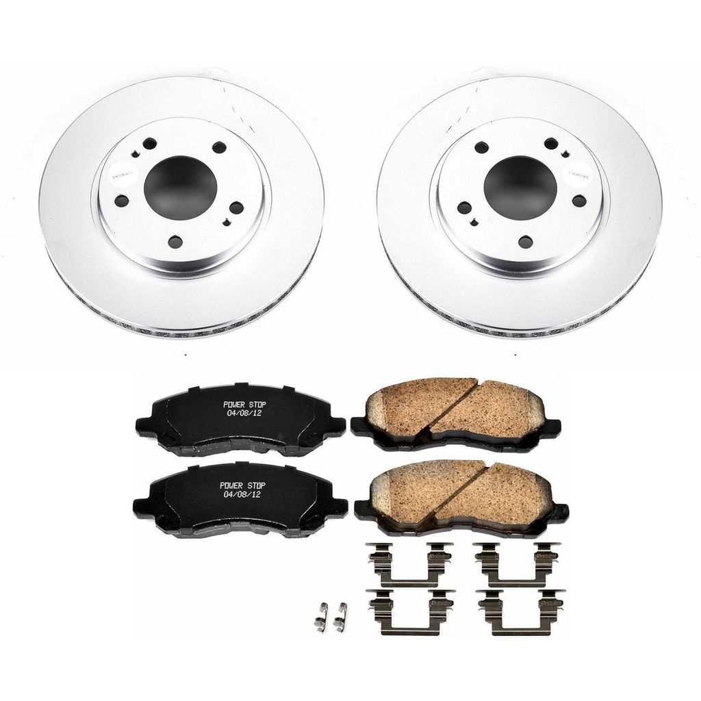 PowerStop CRK1678 - Z17 Geomet Coated Rotor and Low Dust Brake Pad Kit