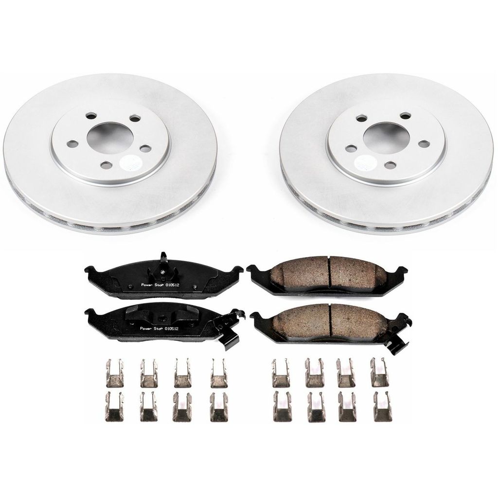 PowerStop CRK1679 - Z17 Geomet Coated Rotor and Low Dust Brake Pad Kit