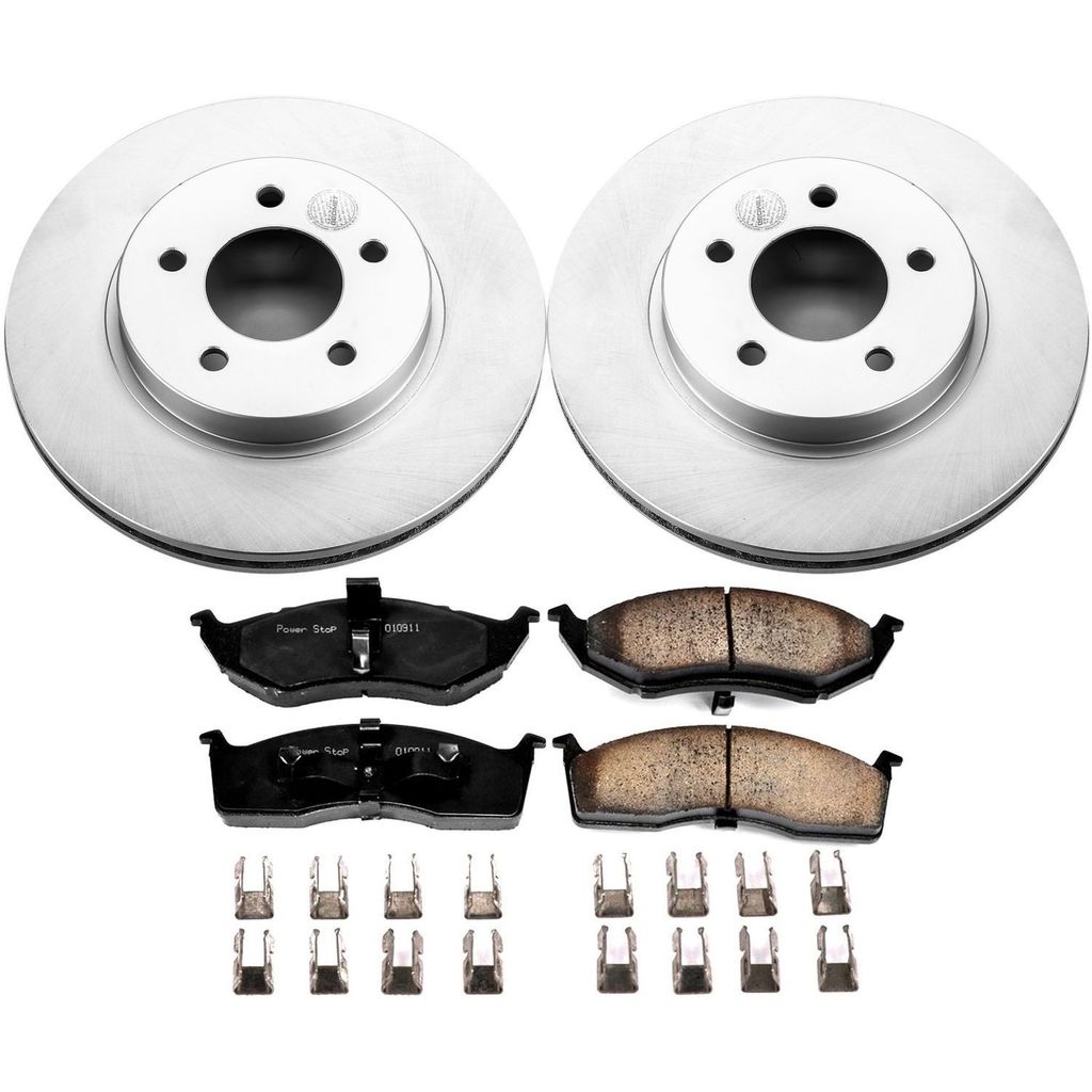 PowerStop CRK1692 - Z17 Geomet Coated Rotor and Low Dust Brake Pad Kit