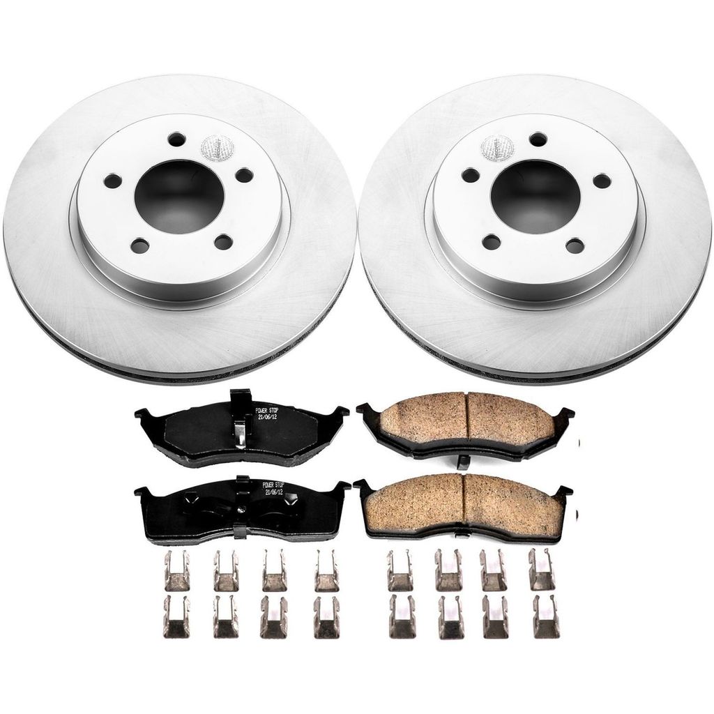 PowerStop CRK1694 - Z17 Geomet Coated Rotor and Low Dust Brake Pad Kit