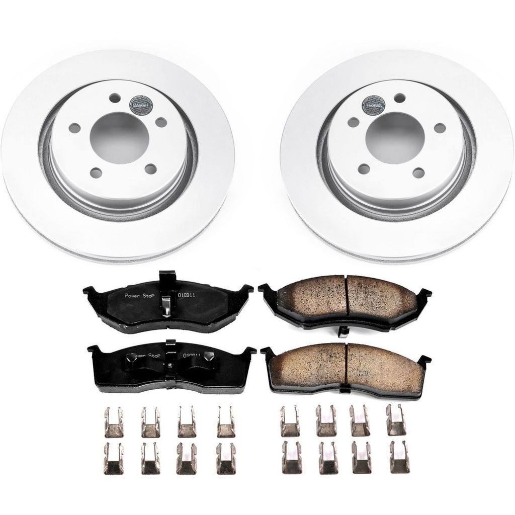 PowerStop CRK1700 - Z17 Geomet Coated Rotor and Low Dust Brake Pad Kit