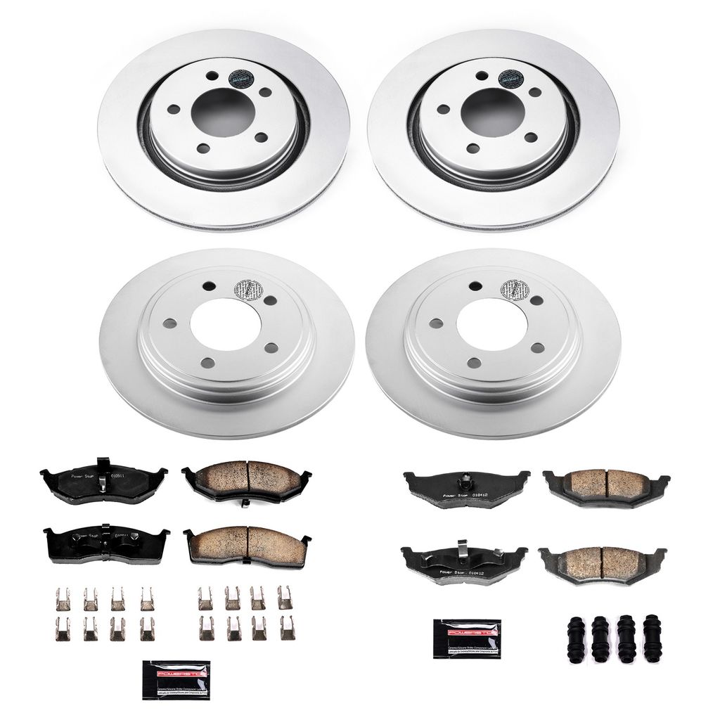 PowerStop CRK1701 - Z17 Geomet Coated Rotor and Low Dust Brake Pad Kit