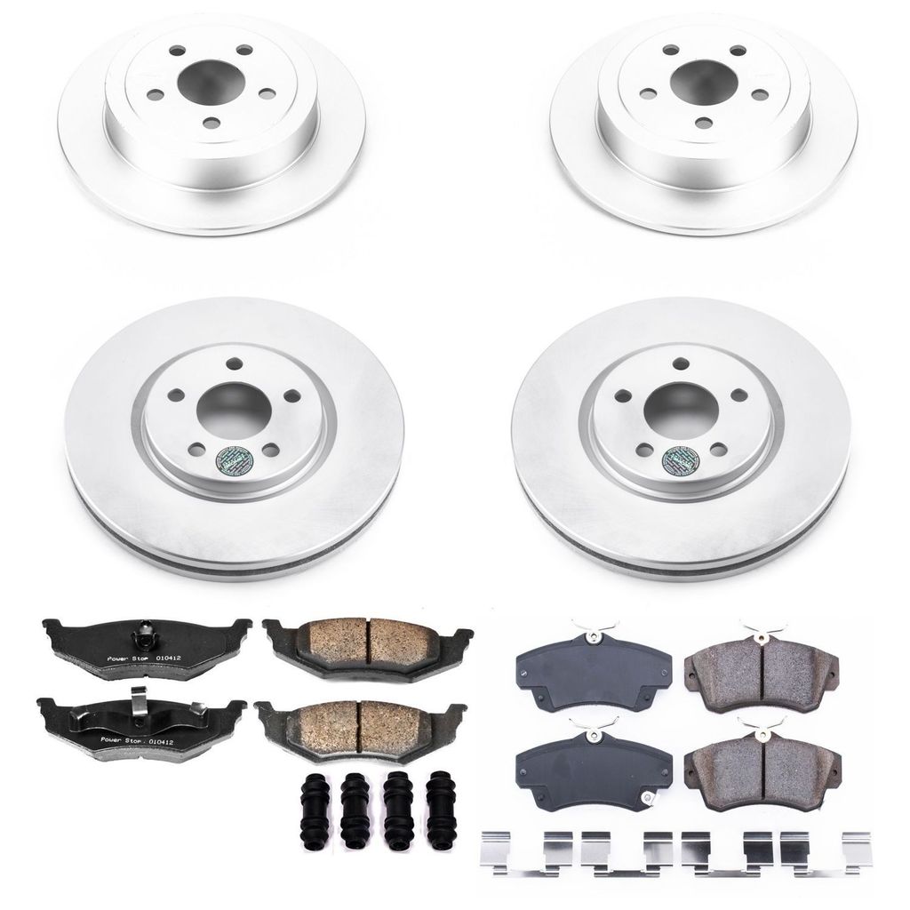 PowerStop CRK1707 - Z17 Geomet Coated Rotor and Low Dust Brake Pad Kit