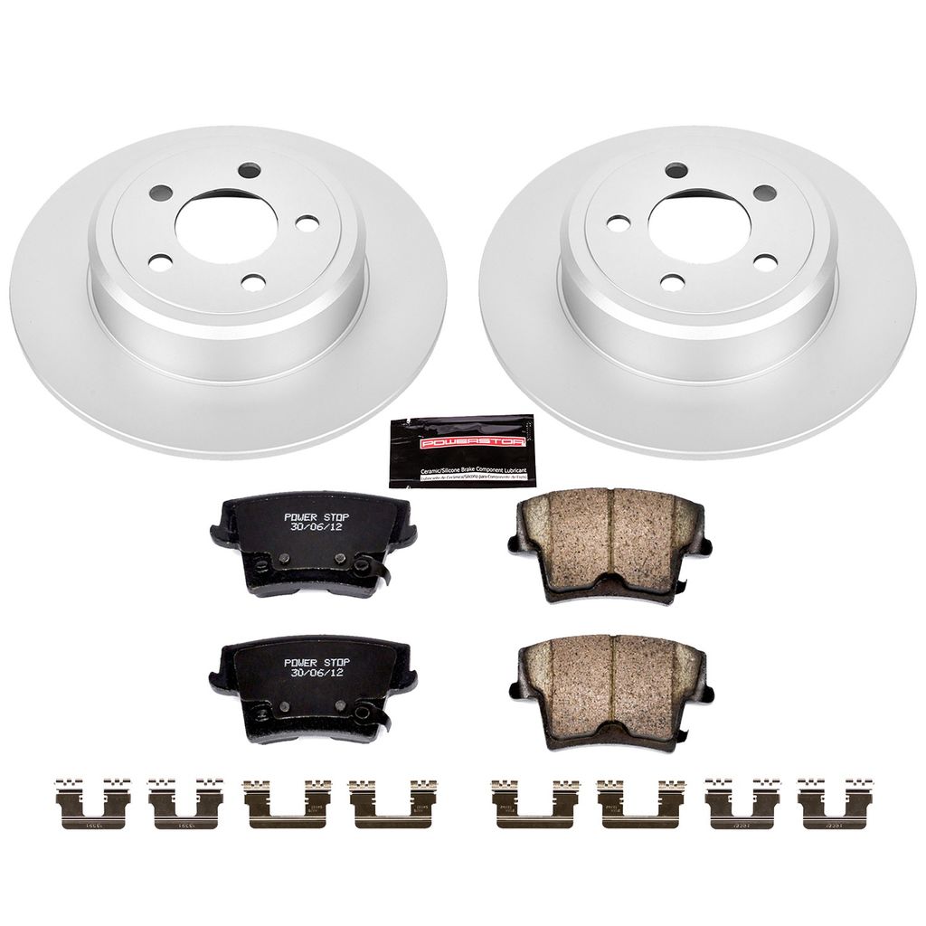 Z17 Geomet Coated Rotor and Low Dust Brake Pad Kit