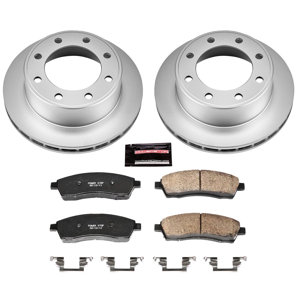 Z17 Geomet Coated Rotor and Low Dust Brake Pad Kit