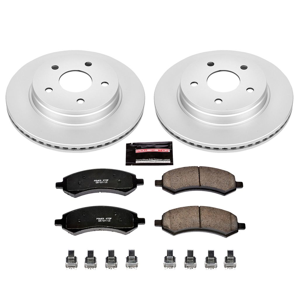 Z17 Geomet Coated Rotor and Low Dust Brake Pad Kit