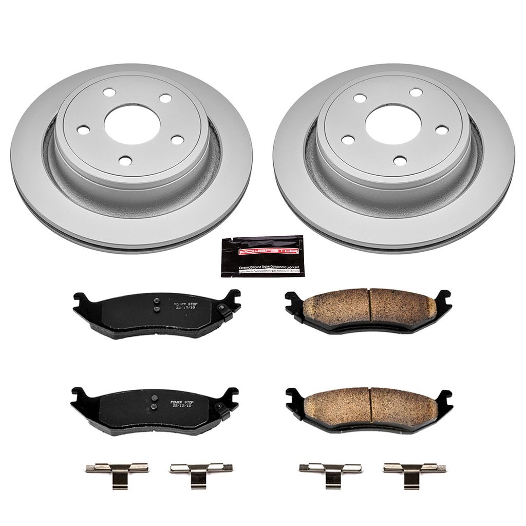 Z17 Geomet Coated Rotor and Low Dust Brake Pad Kit