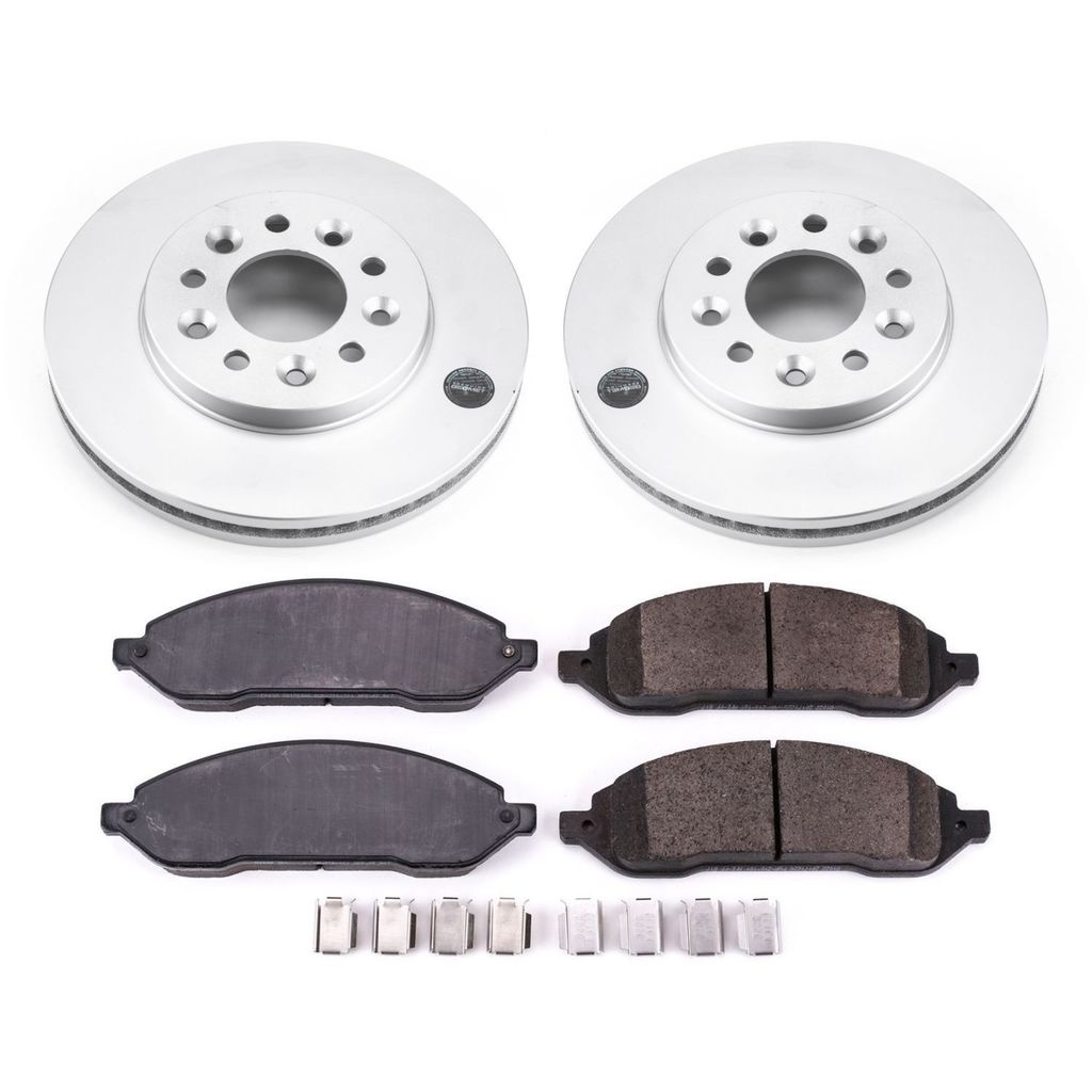 Z17 Geomet Coated Rotor and Low Dust Brake Pad Kit