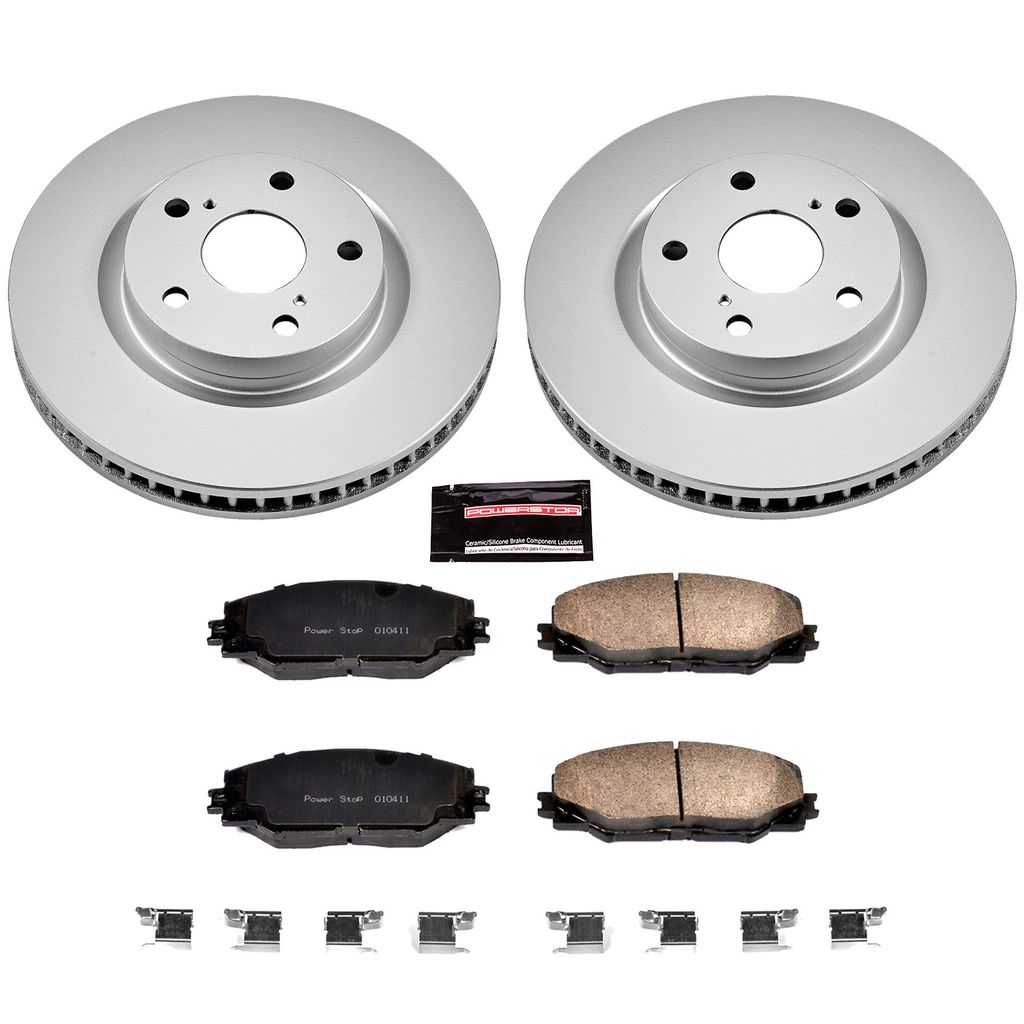 Z17 Geomet Coated Rotor and Low Dust Brake Pad Kit